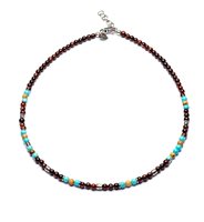 Necklace Antracite Girocolli in Semiprecious stones Pietre dure CL18 ALBEROBELLO